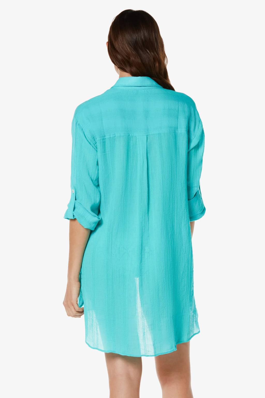 Camp Shirt Cover-Up  |  Seafoam Aqua